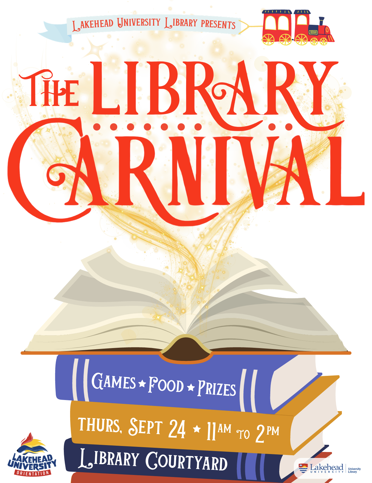 Library carnival event poster
